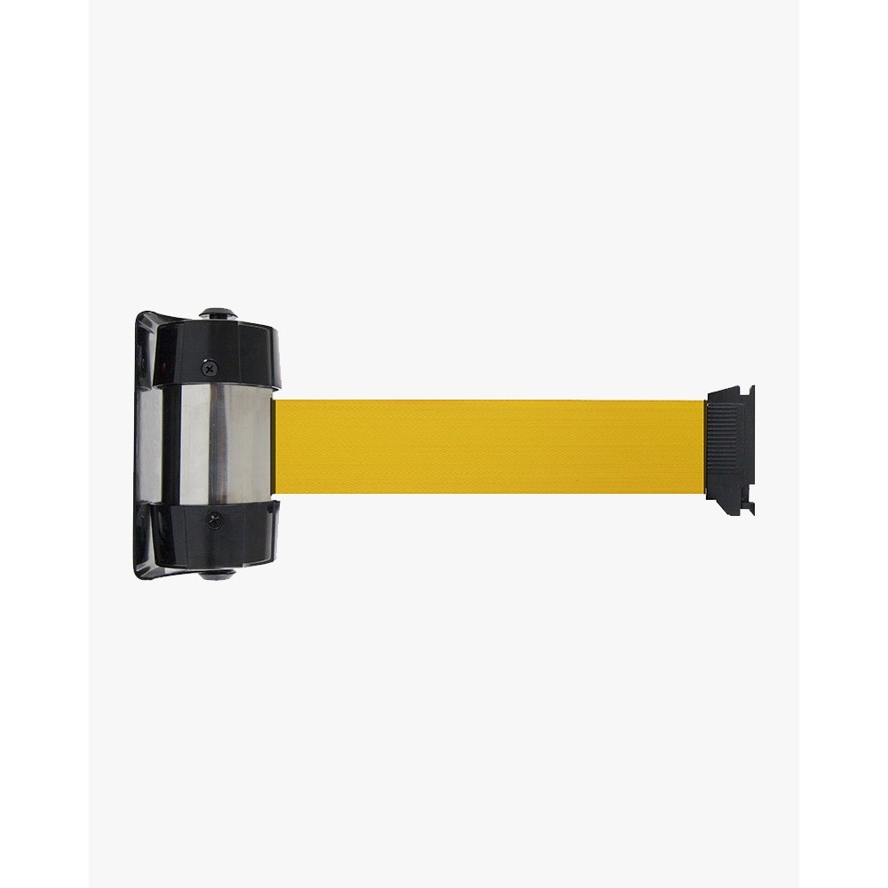 Enrouleur mural à sangle premium 4 M x 5 cm jaune