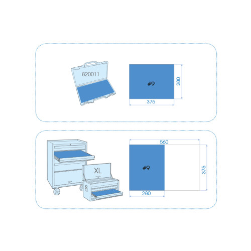Plateau EVAWAVE de tournevis à fente et PHILLIPS® - 10 pièces