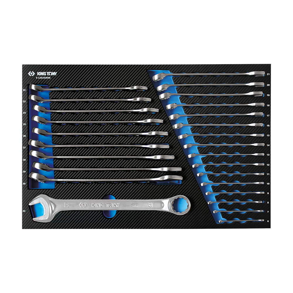 Plateau EVAWAVE de douilles et accessoires 1/4", 3/8" et 1/2" - 103 pièces