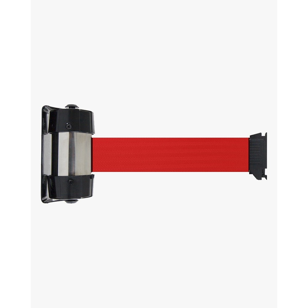 Enrouleur mural à sangle premium 2 M x 5 cm rouge