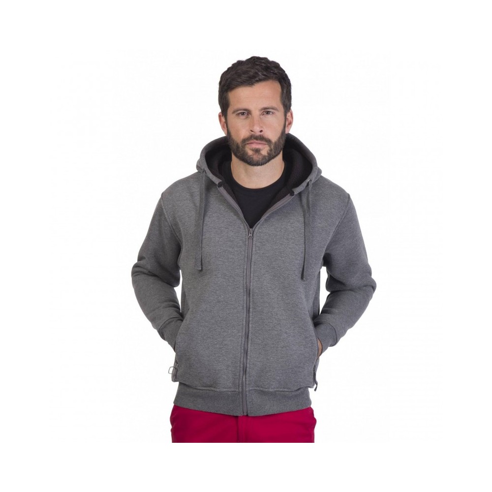 FeiBeauty Veste Polaire Homme Avec Capuche Sweat Zippé Doublé